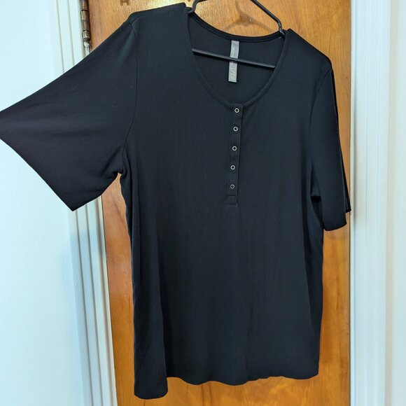 Mondetta Soft Ribbed Short sleeve Henley (XXL) - Picture 2 of 6